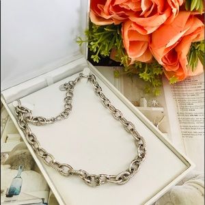 Stella & Dot Silver Tone Chain Necklace